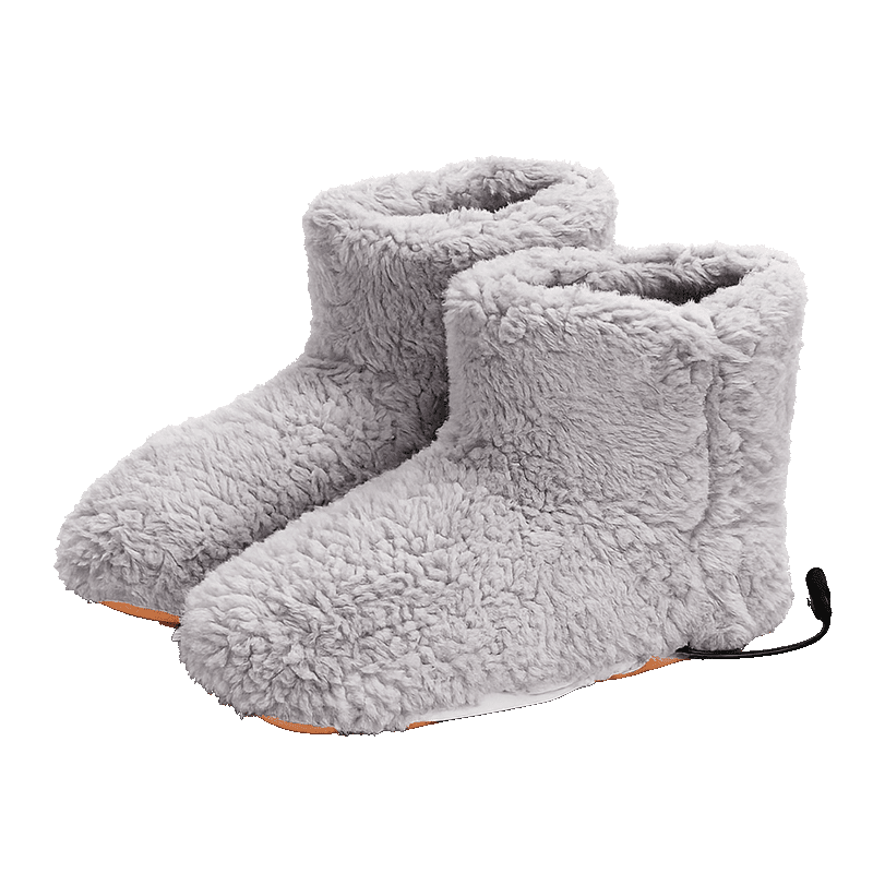 Plush Heated Massaging Foot Warmer