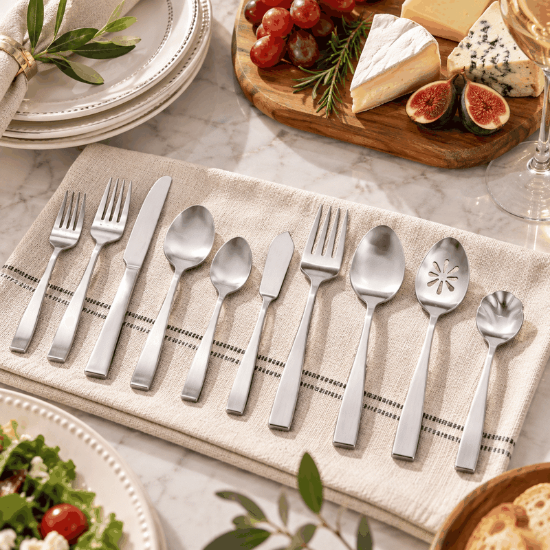 Tuxedo Matte Silverware Set