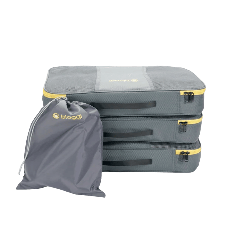 Zipcubes (3 Pack) Large + Laundry/Shoe Bag