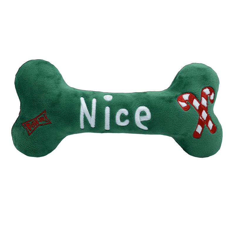 Naughty & Nice Small Bone Dog Toy