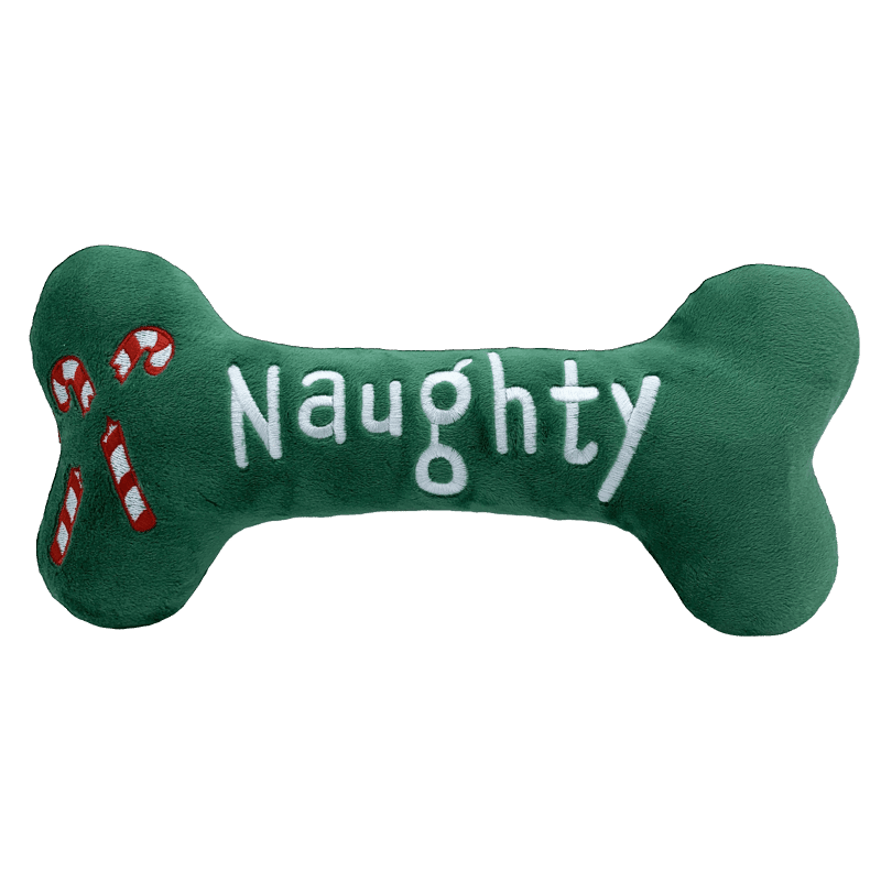Naughty & Nice Small Bone Dog Toy
