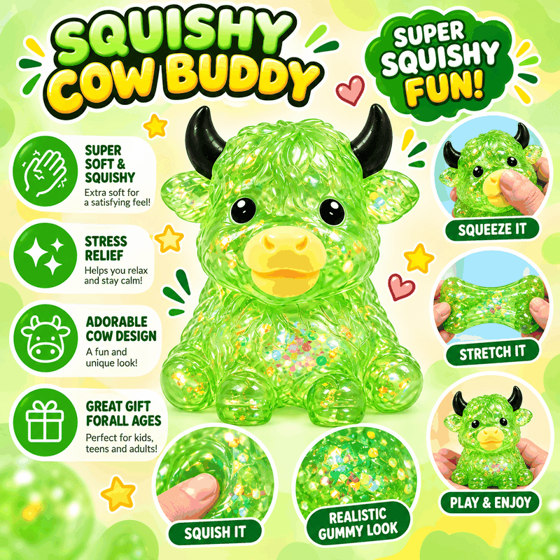 Highland Cow Squishy Toy
