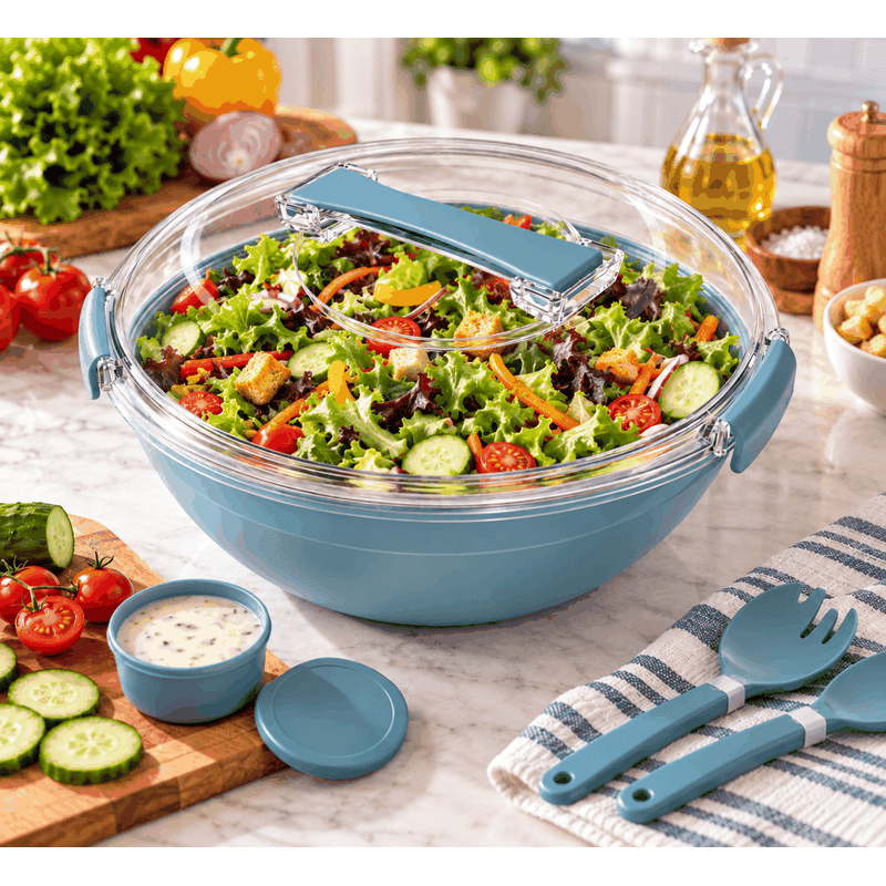 3-in-1 Healthy Eating Salad Bowl Set