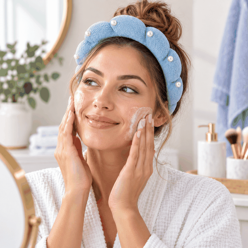 Spa Headband with Pearls