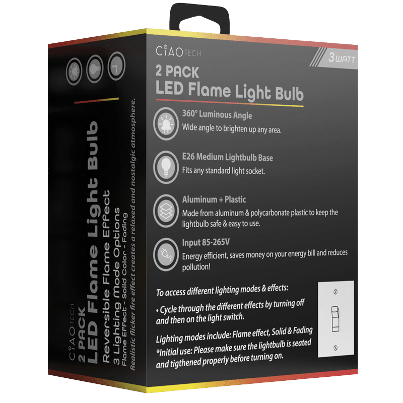LED Flame Light Bulb (2 Pack)