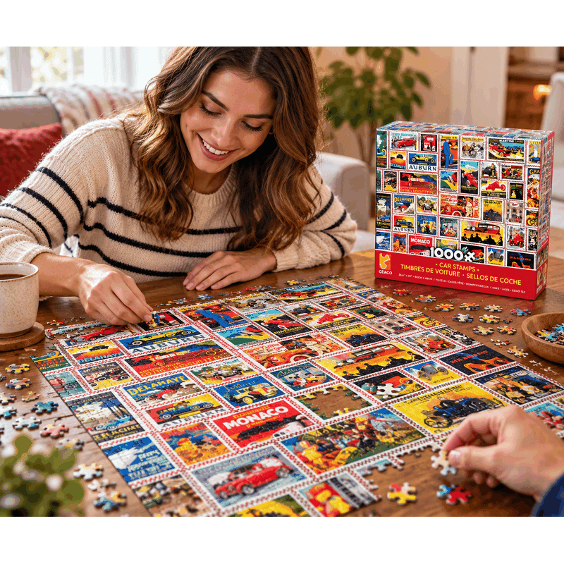1000 Piece Stamps Puzzle (3 Pack)