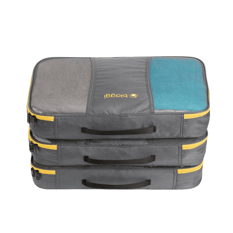 Zipcubes (3 Pack) Large + Laundry/Shoe Bag