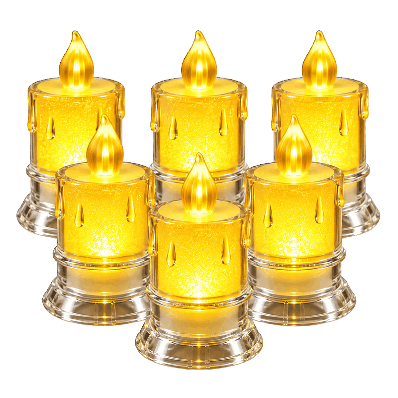6 Piece Decorative LED Flameless Candle Set
