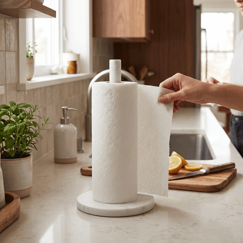 Marble Paper Tower Holder