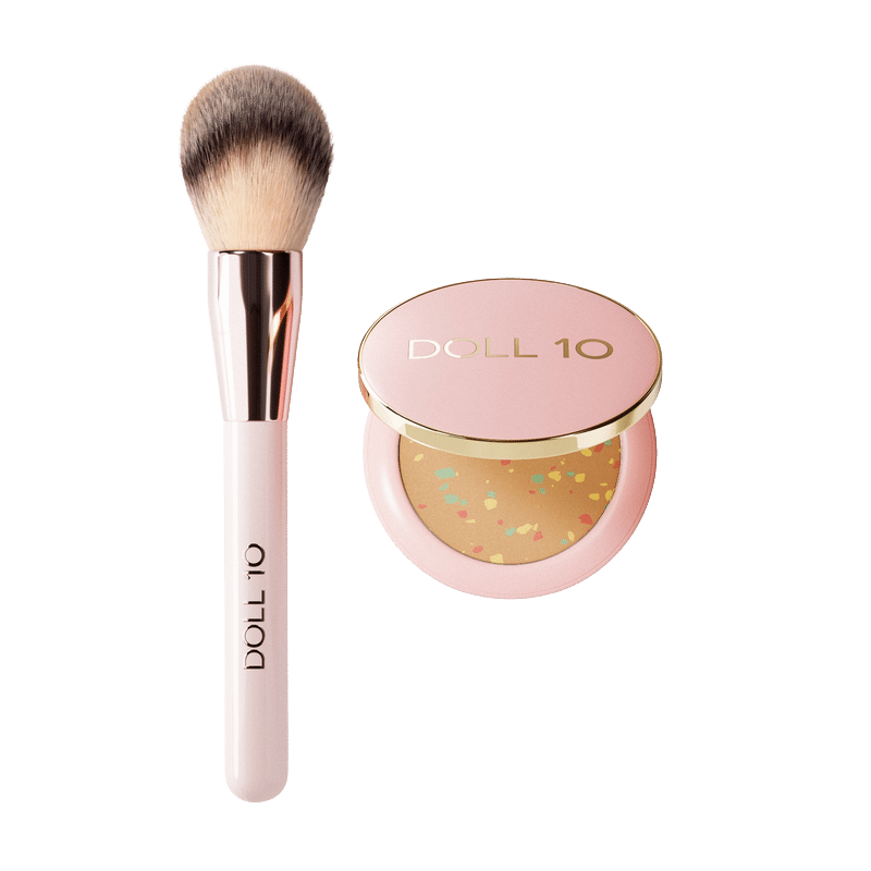 Doll Skin Blur & Smooth Talc-Free C.C. Powder with Brush