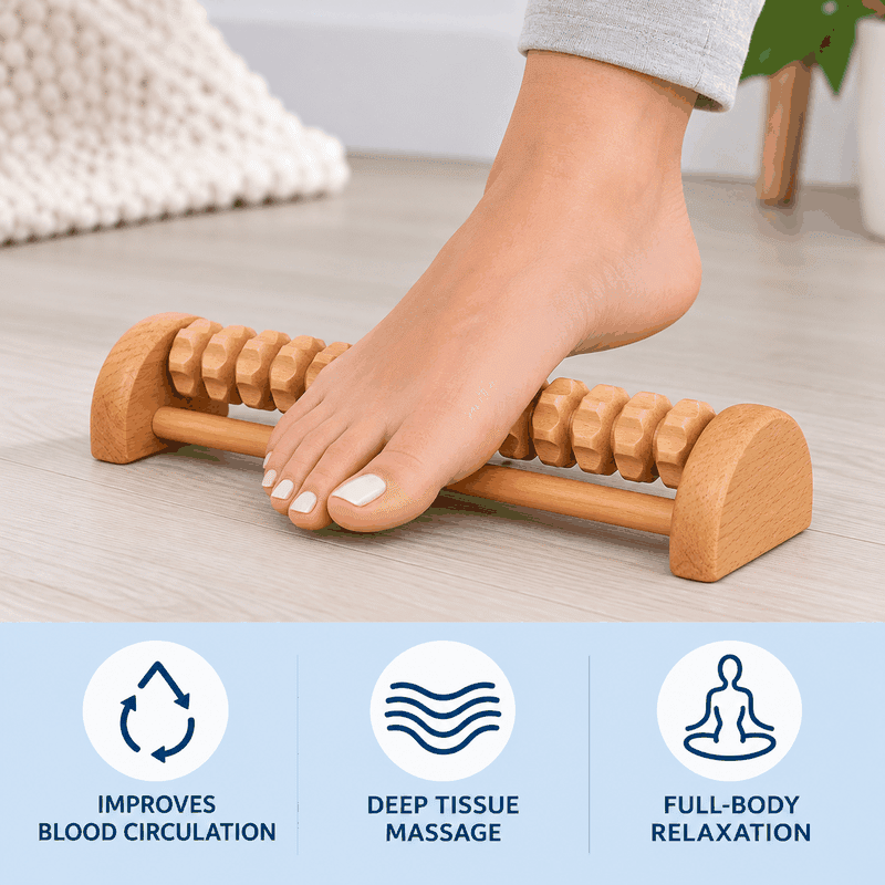 Wooden Foot Massage Roller