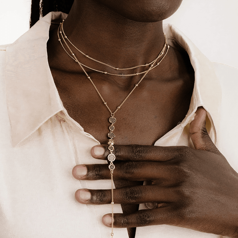 Bali Dreams Crystal Lariat Necklace