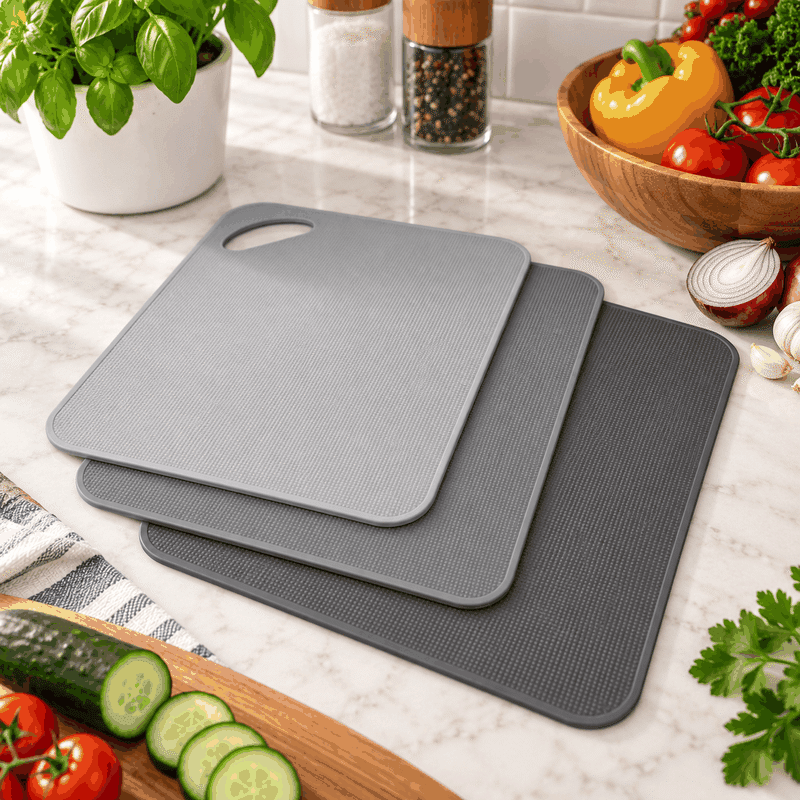 3 Piece Plastic Cutting Mat Set