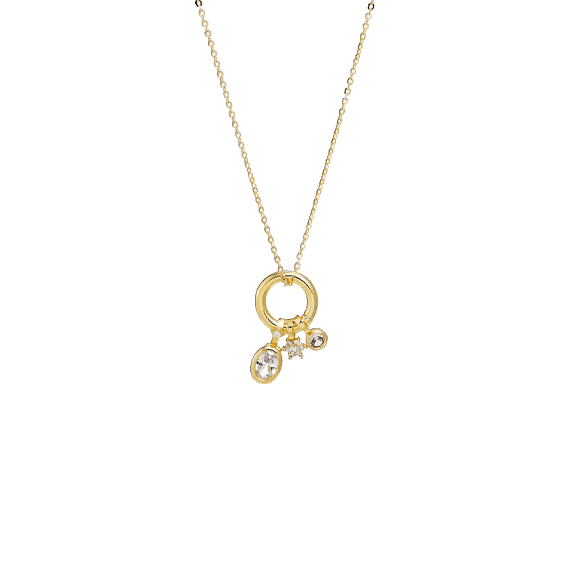 Dangling Charms Clicker Necklace