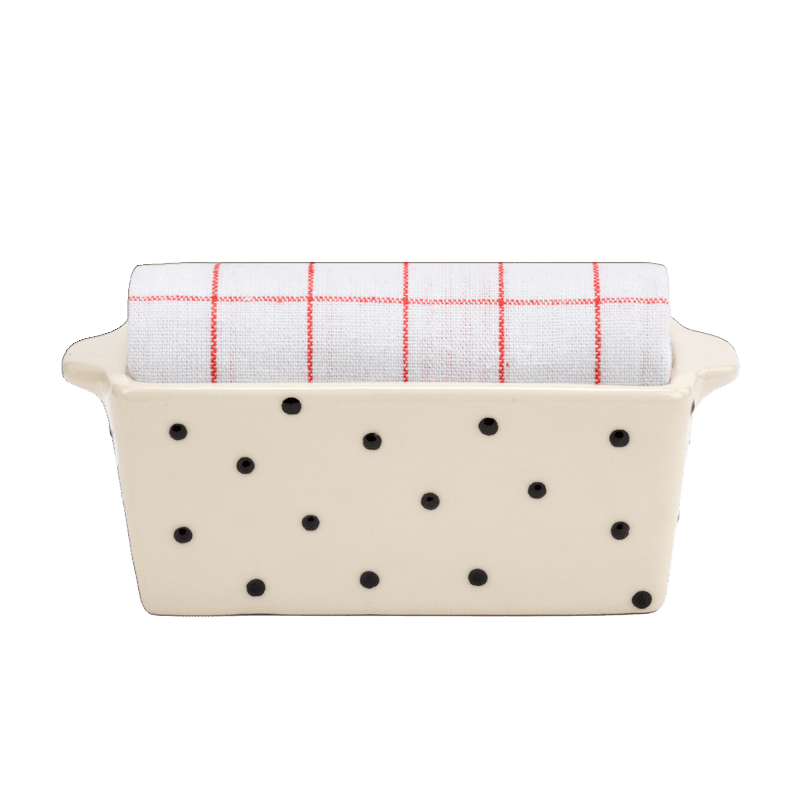 Hearts Mini Loaf Pan with Towel Set