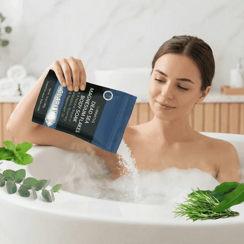 Dead Sea Bath Salt Aloe Vera and Magnesium Flakes Body Soak
