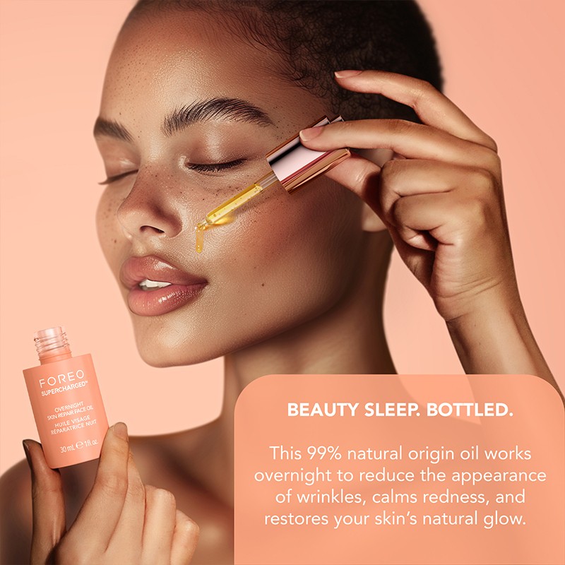 Foreo Supercharged Overnight Skin Repair Face Oil