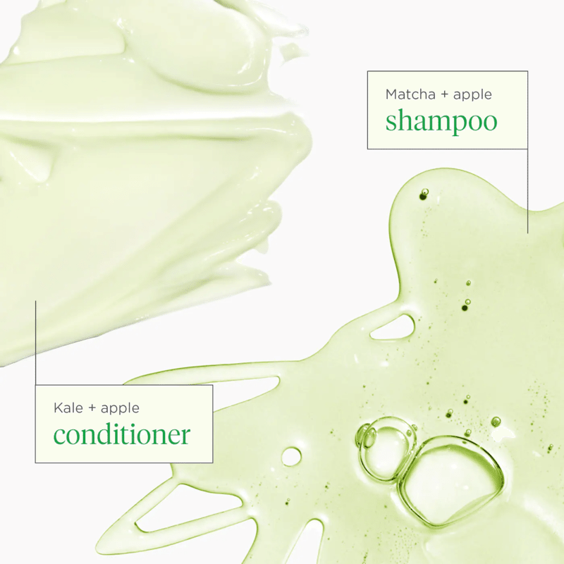 Superfoods Matcha + Apple Replenishing Shampoo + Conditioner Set