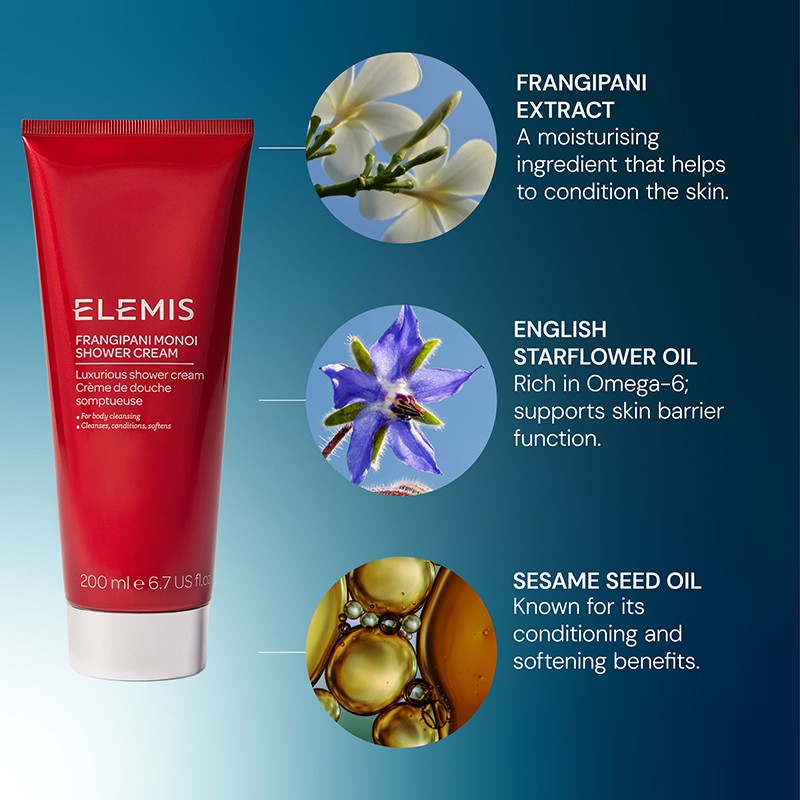 Exotic Frangipani Monoi Shower Cream