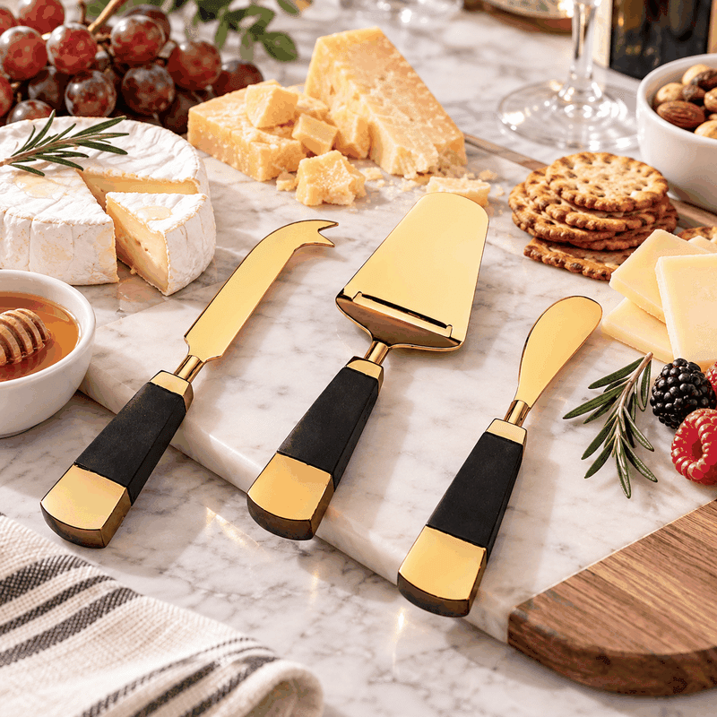 Nero D'oro Set of 3 Cheese Tools