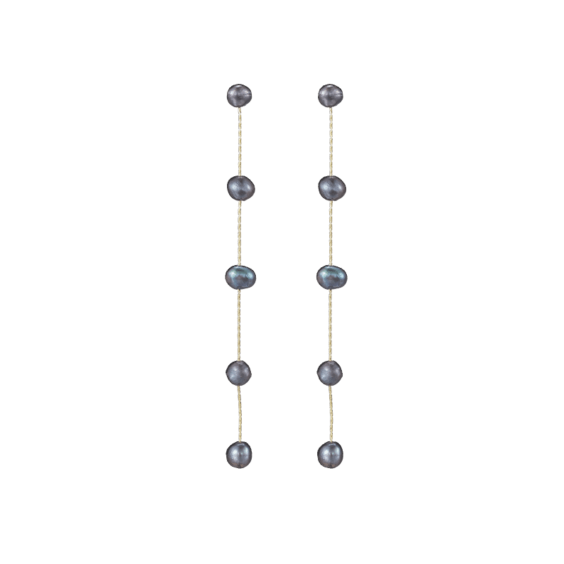 Dripping Pearl Delicate Drop 18K Gold Plated Earrings