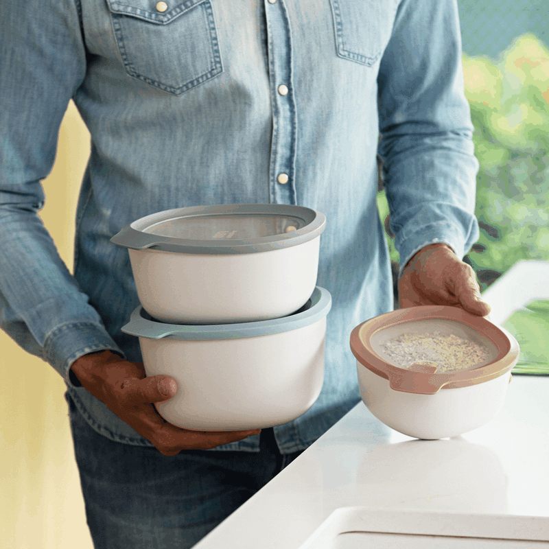 3 Piece Leo To Go Covered Bowl Set