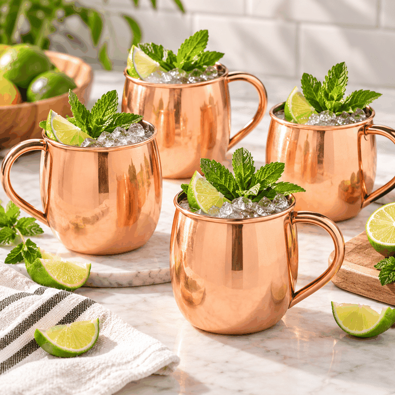 All Copper Moscow Mule (Set of 4)