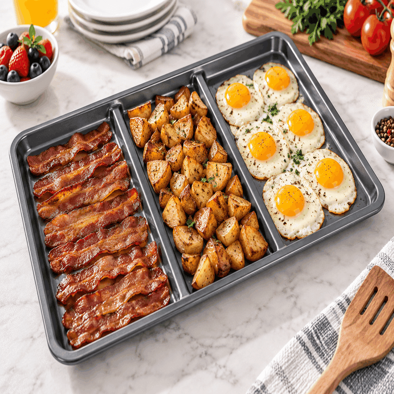 One Pan Meals - Three Section Sheet Pan
