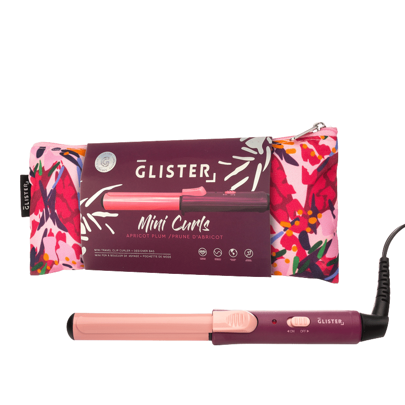 Mini Curls Travel Clip Curler with Carrying Pouch