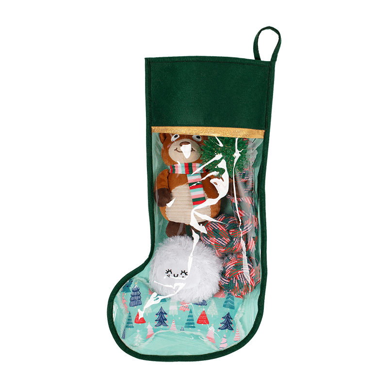 Happy Pawlidays Dog Toy Stocking