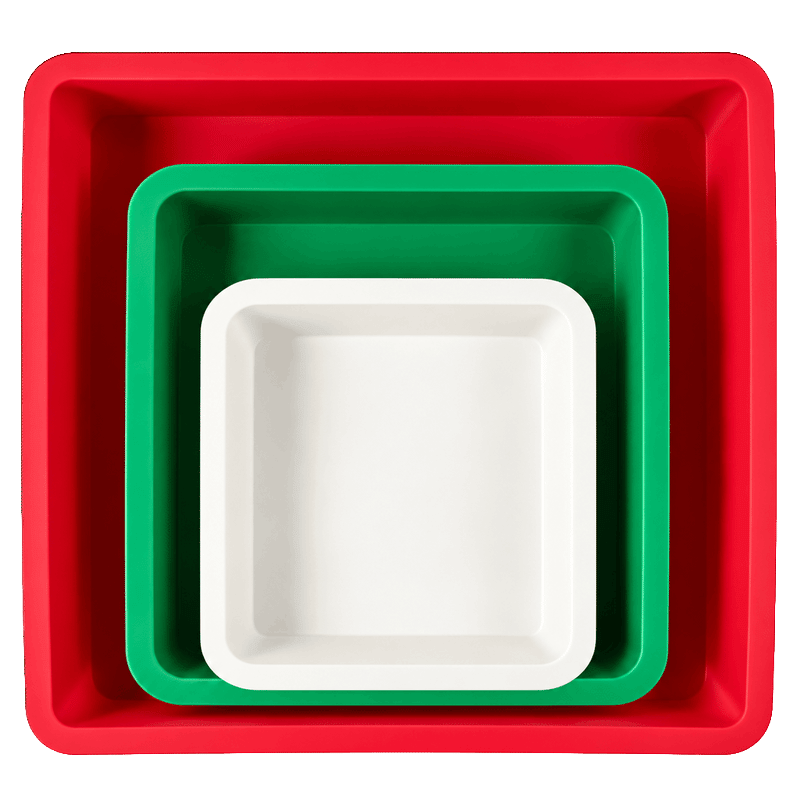 3 Piece Silicone Christmas Cake Mold Set