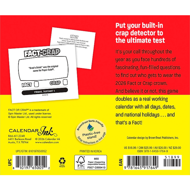 Fact or Crap 2027 Box Cal Ink