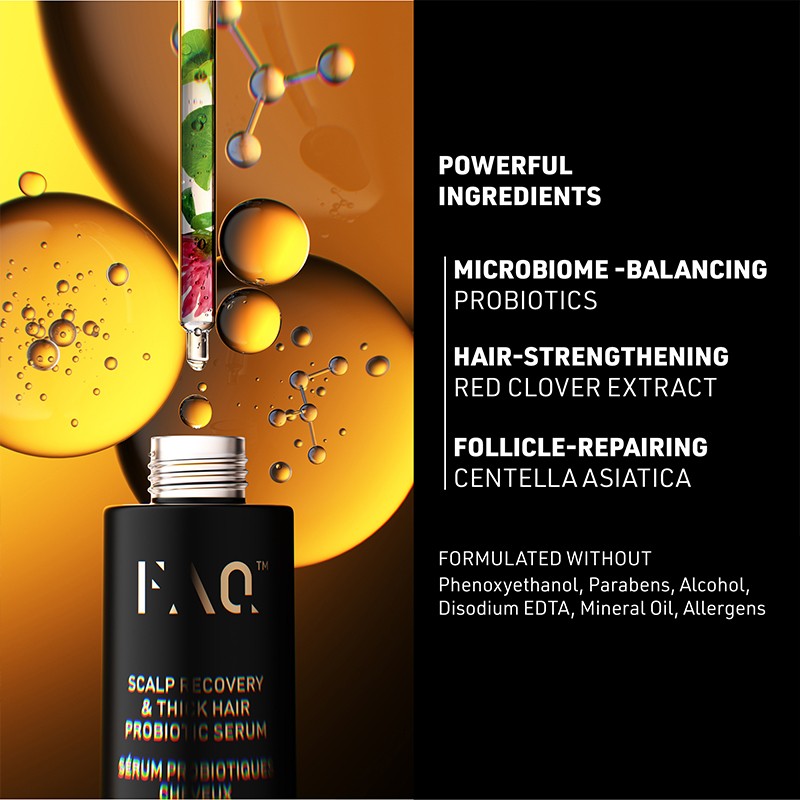 FAQ Scalp Recovery & Thick Hair Probiotic Serum