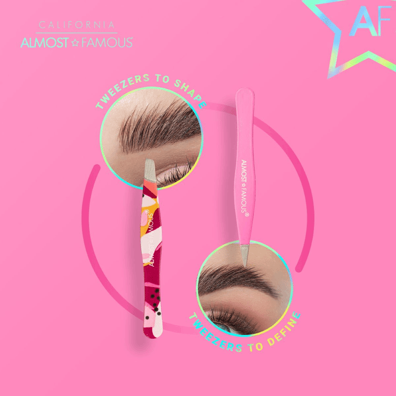 Precision Tweezer Duo with Genuine Leather Case