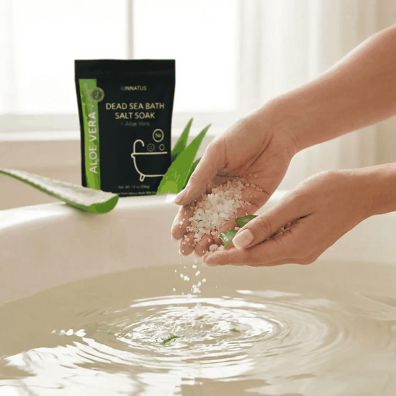 Dead Sea Bath Salt Aloe Vera and Magnesium Flakes Body Soak