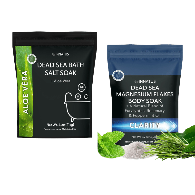 Dead Sea Bath Salt Aloe Vera and Magnesium Flakes Body Soak