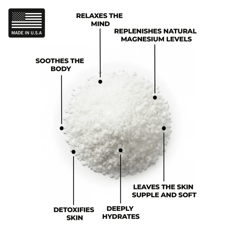 Dead Sea Bath Salt Aloe Vera and Magnesium Flakes Body Soak