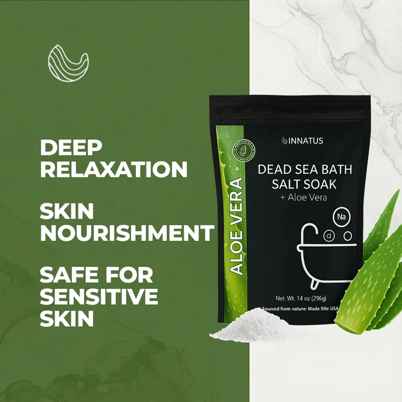 Dead Sea Bath Salt Aloe Vera and Magnesium Flakes Body Soak
