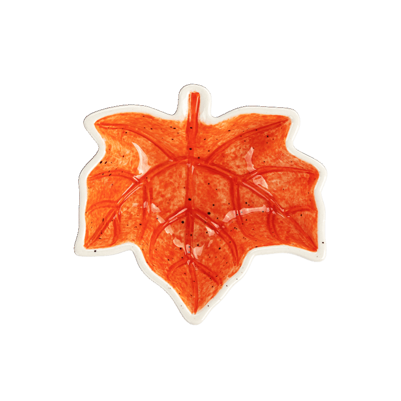 Leaf Shaped Ceramic Mini Bowl
