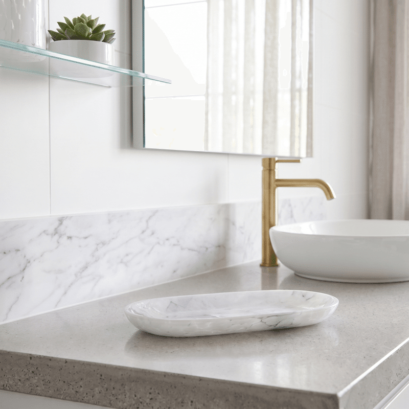 Hythe Glass Bath Tray