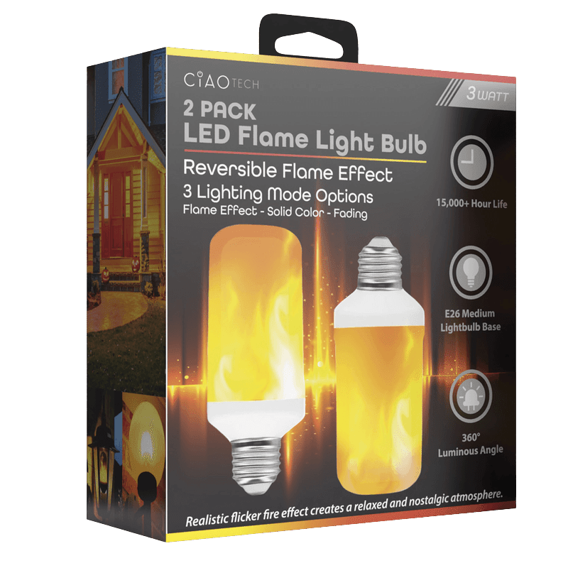 LED Flame Light Bulb (2 Pack)
