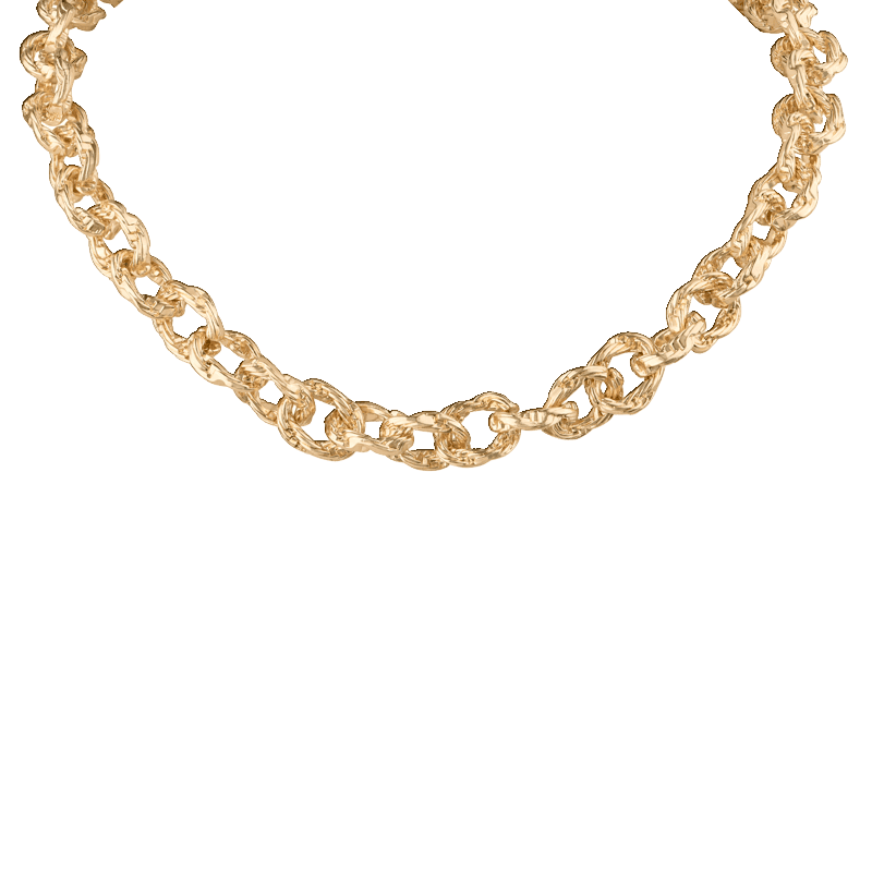 Chunky Gold Links Necklace