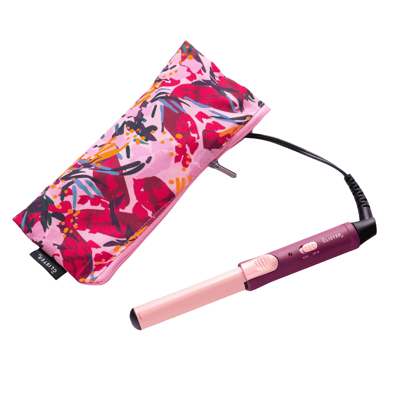 Mini Curls Travel Clip Curler with Carrying Pouch
