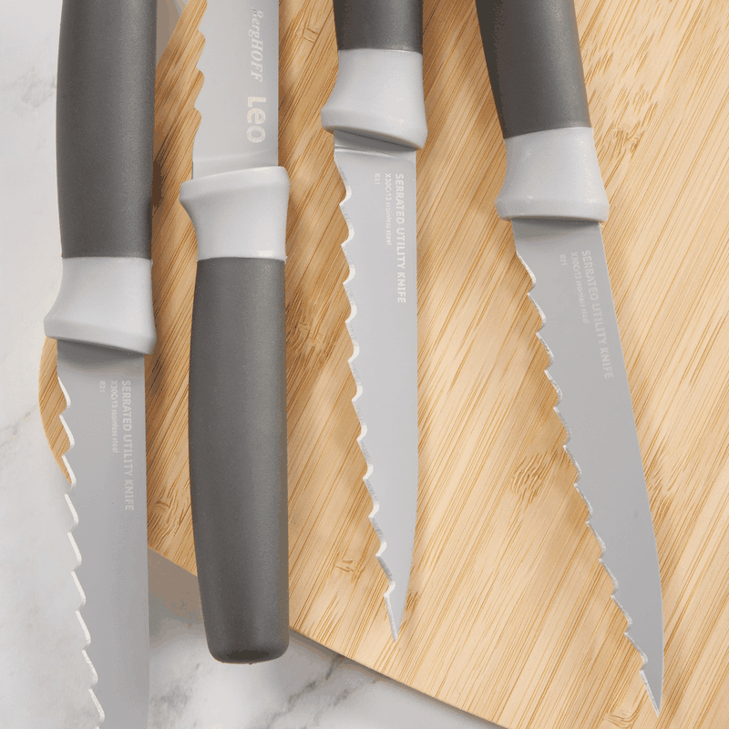 4 Piece Leo Stainless Steel Steak Knives Set