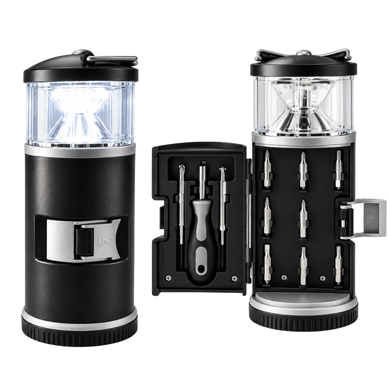 Camping Gear Lantern with Screwdriver Tools Kit