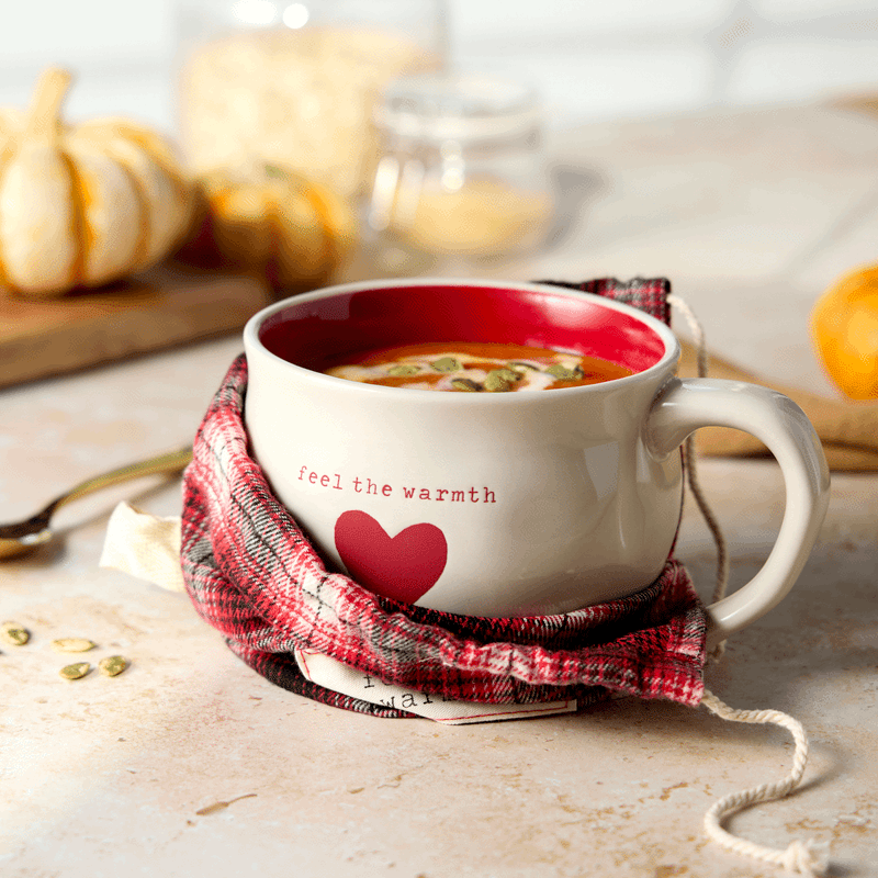 Feel the Warmth Heart Soup Bowl