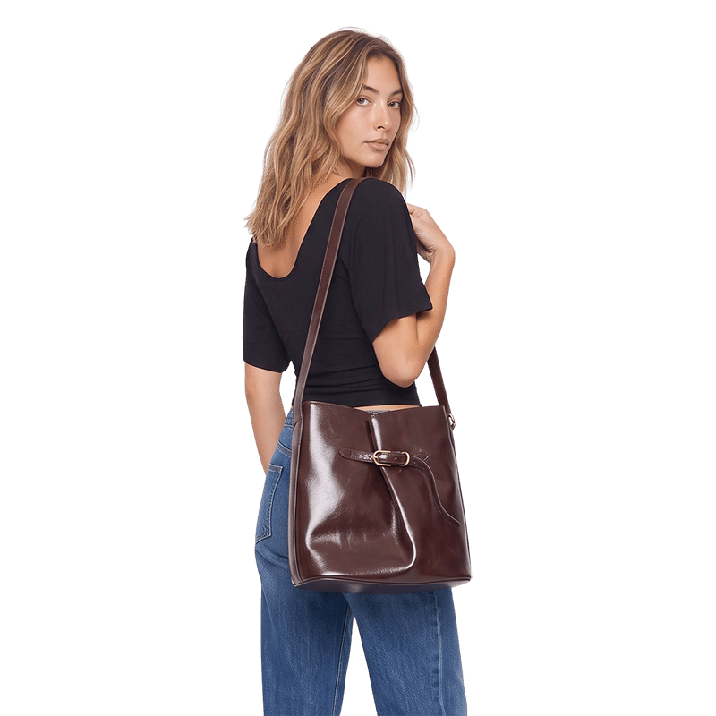 Belted Bag in Rosewood