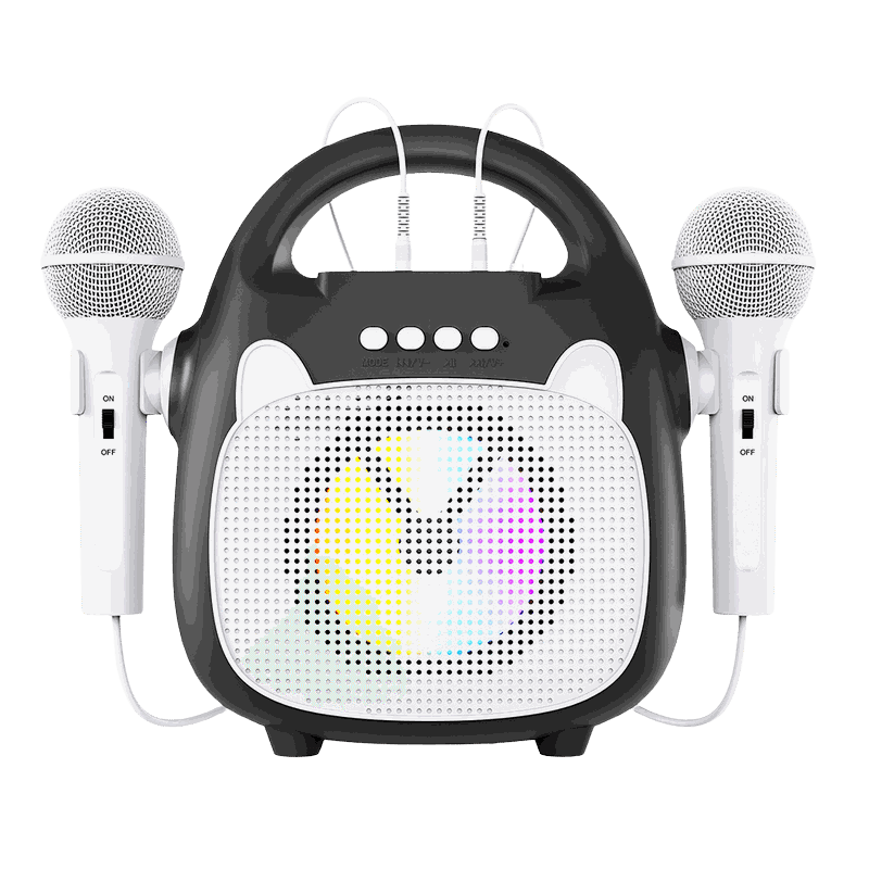 Kids Karaoke Party Speaker w/ Dual Microphone