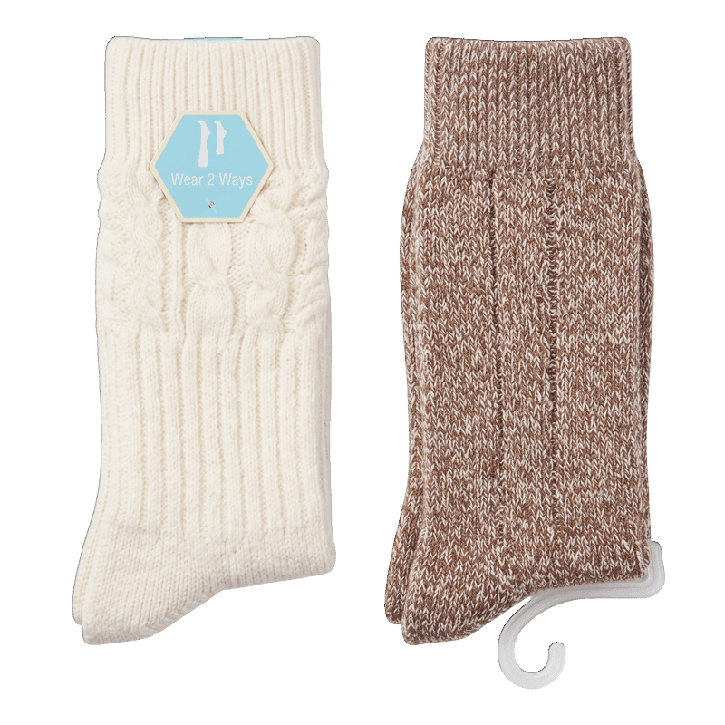 2PK Shea Infused Slouch Socks