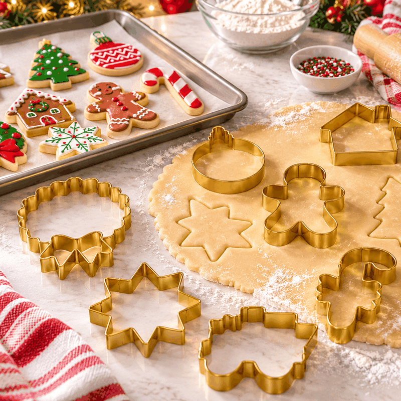 8 Piece Holiday Cookie Cutter Set